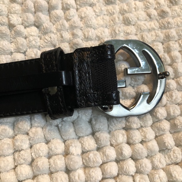GUCCI Men’s Black Monogram Belt - Picture 6 of 16